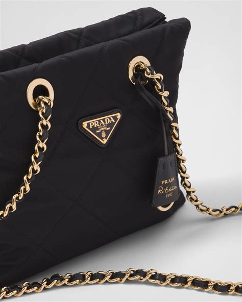 prada fur shoulder bag|prada re nylon tote bag.